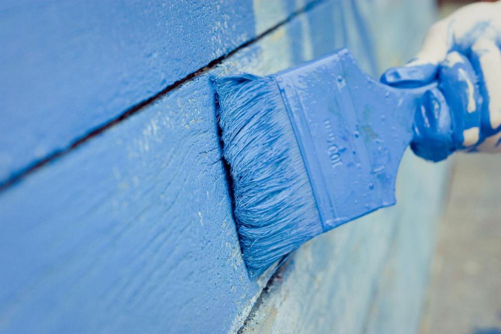 peinture bleue